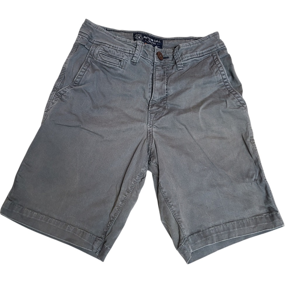 American Eagle Outfitters Men's Active Flex Cotton Blend Gray Shorts 29 Classic